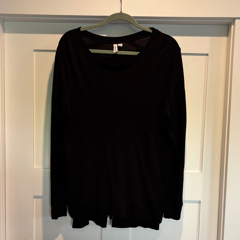 Kensie Black Long Sleeve Top